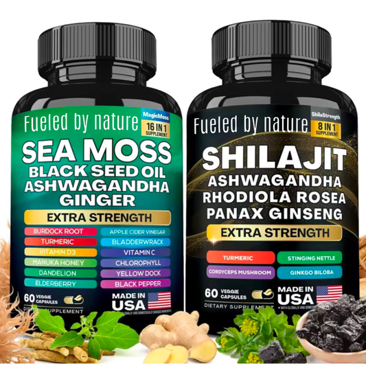 SHILAJIT & SEA MOSS 2 PACK VITAMIN SET